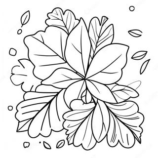 Cute November Leaves Coloring Page 3100-2459