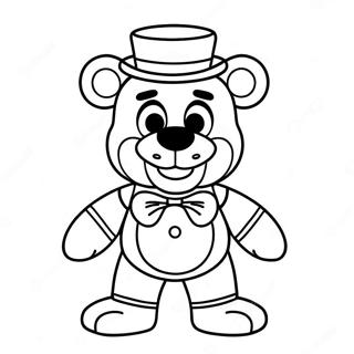 Pagini De Colorat Cu Toy Freddy Zâmbind Fericit 31065-24565