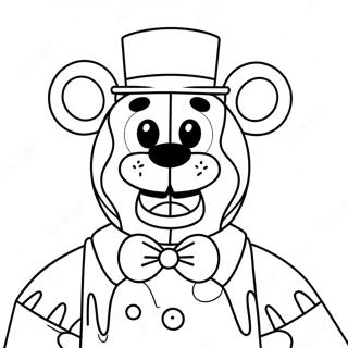 Toy Freddy With A Happy Smile Coloring Page 31065-24566