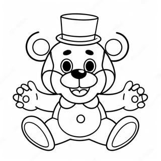 Toy Freddy With A Happy Smile Coloring Page 31065-24567