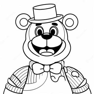 Toy Freddy With A Happy Smile Coloring Page 31065-24568