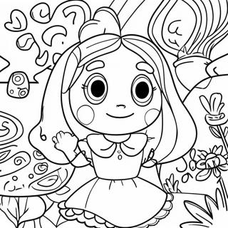 Alice In Wonderland Trippy Coloring Pages