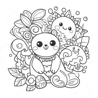 Doodle Coloring Page For Kids 310-251