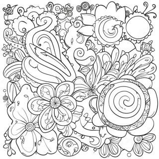 Doodle Coloring Page For Kids 310-252