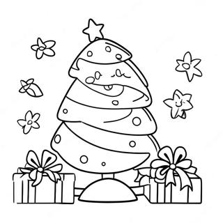 Cocomelon Christmas Tree Coloring Page 31113-24589