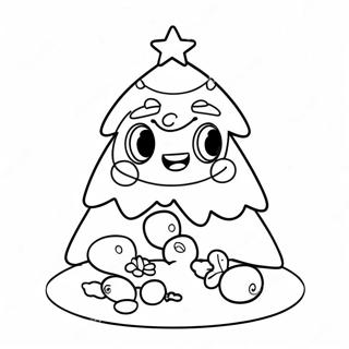 Cocomelon Christmas Tree Coloring Page 31113-24590