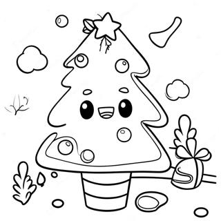 Cocomelon Christmas Tree Coloring Page 31113-24592