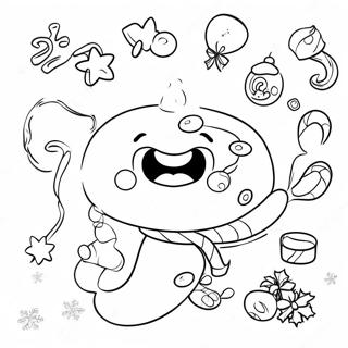 Jellybean Christmas Adventure Coloring Page 31114-24597