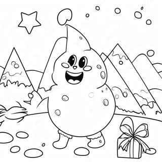 Jellybean Christmas Adventure Coloring Page 31114-24599