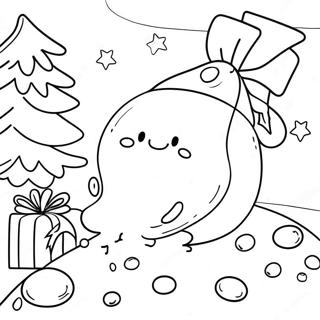 Jellybean Christmas Adventure Coloring Page 31114-24600