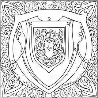 Knight Shield Coloring Page 31124-24641