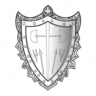 Knight Shield Coloring Page 31124-24642