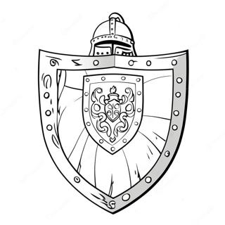 Knight Shield Coloring Page 31124-24643