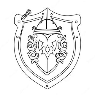 Knight Shield Coloring Page 31124-24644