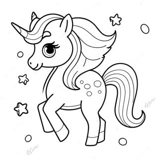 Mermaid Adorable Cute Unicorn Coloring Pages