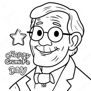 Grandfather Happy Fathers Day Grandpa Coloring Pages