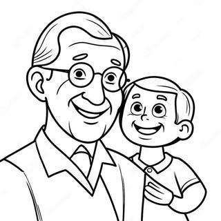 Happy Father's Day Grandpa Coloring Page 31163-24630