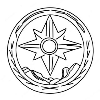 New Mexico State Flag Coloring Page 31173-24634