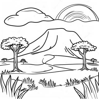 Savanna Coloring Pages