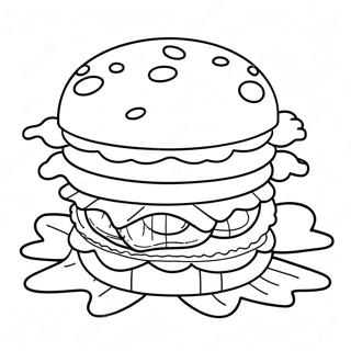 Krabby Patty Coloring Pages