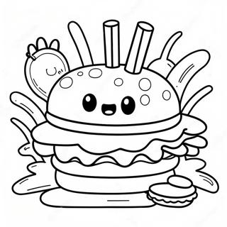 Pagini De Colorat Cu Krabby Patty 31213-24676