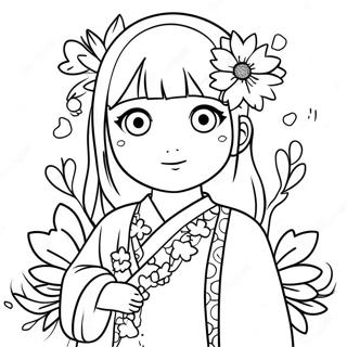 Hinata Coloring Pages