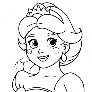 Princess Peach Face Coloring Page 31273-24718