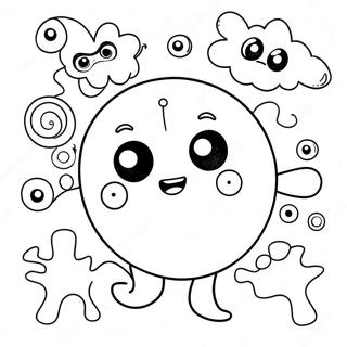 Cute Germs Coloring Page 31363-24788