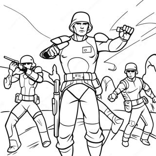 Hunter Leading The Bad Batch Coloring Page 31374-24813