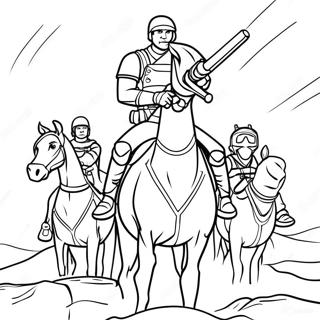 Hunter Leading The Bad Batch Coloring Page 31374-24814