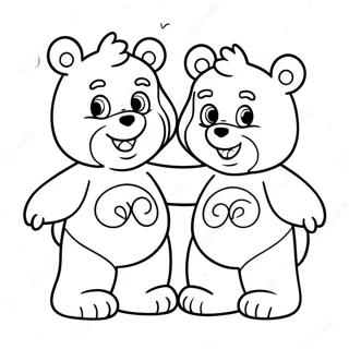 Iloinen Care Bear Cousins -Värityssivu 31394-24818