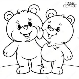 Iloinen Care Bear Cousins -Värityssivu 31394-24820