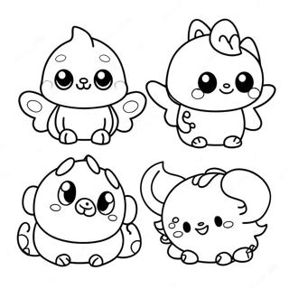 Cute Palworld Creatures Coloring Page 31404-24825