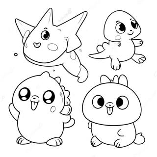 Cute Palworld Creatures Coloring Page 31404-24826