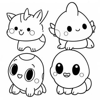 Cute Palworld Creatures Coloring Page 31404-24827