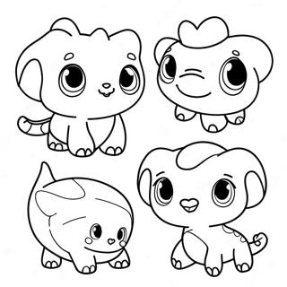 Cute Palworld Creatures Coloring Page 31404-24828