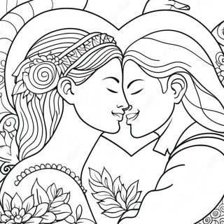 Love For Adults Coloring Page 3140-2494