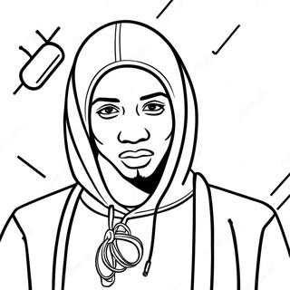 Hood Swag Gangsta Coloring Page 31413-24830