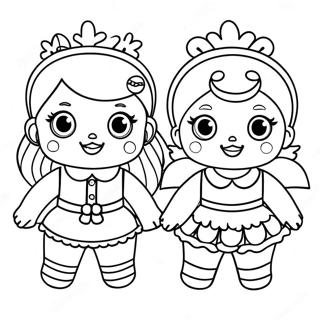 Lol Surprise Dolls In Festive Outfits Coloring Page 31434-24849