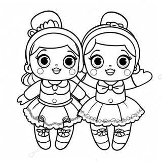 Lol Surprise Dolls In Festive Outfits Coloring Page 31434-24850