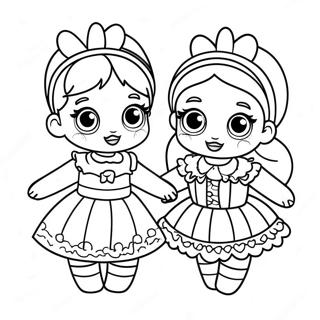 Lol Surprise Dolls In Festive Outfits Coloring Page 31434-24852