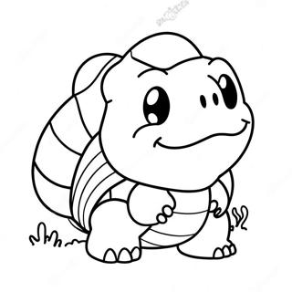 Cute Koopa Troopa With Shell Coloring Page 31474-24877