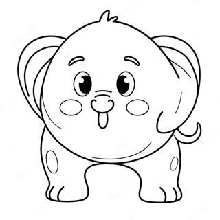 Funny Animal Butt Coloring Page 31494-24908