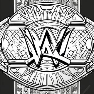 Ceinture De Champion Wwe À Colorier 31513-24914