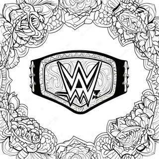 Ceinture De Champion Wwe À Colorier 31513-24916