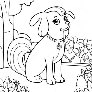 Barbie Dog Coloring Pages