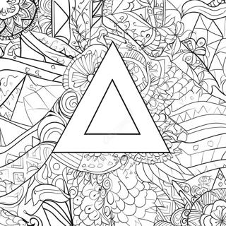 Colorful Triangle Patterns Coloring Page 31554-24947