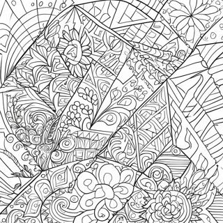 Colorful Triangle Patterns Coloring Page 31554-24948