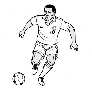 Pele Soccer Legend Coloring Page 31613-24986