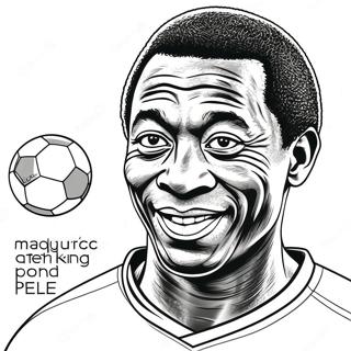 Pele Soccer Legend Coloring Page 31613-24987